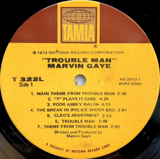 Marvin Gaye Groovy lp Coaster - Trouble Man