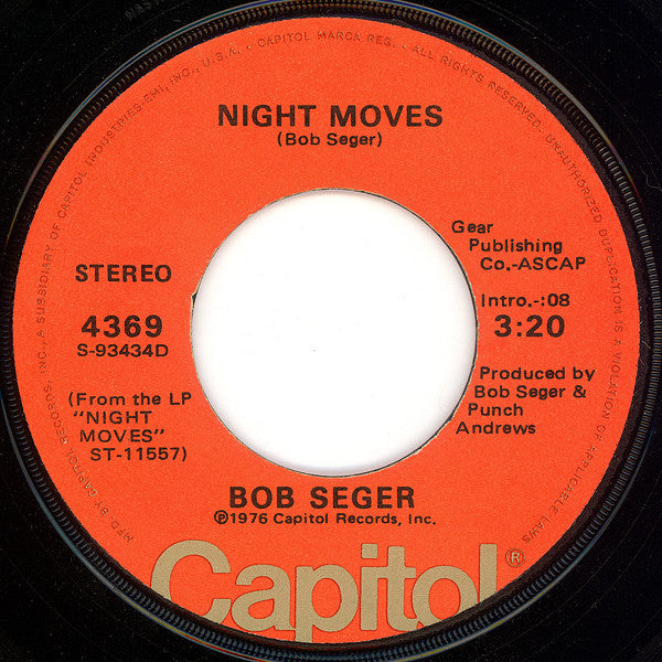 Bob Seger Groovy Coaster - Night Moves