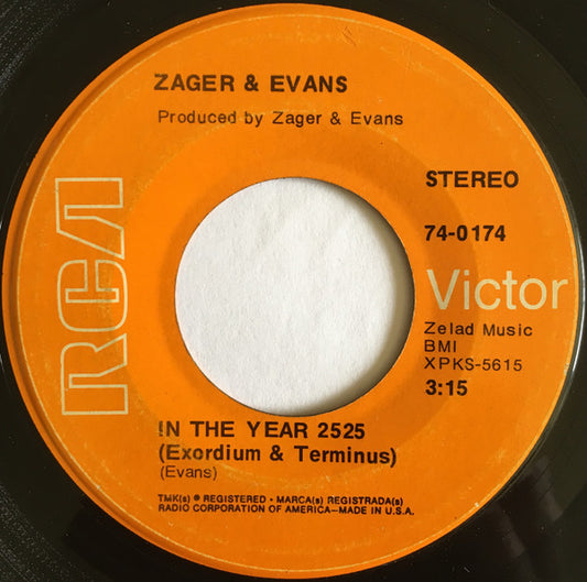 Zager & Evans Groovy 45 Coaster - In The Year 2525