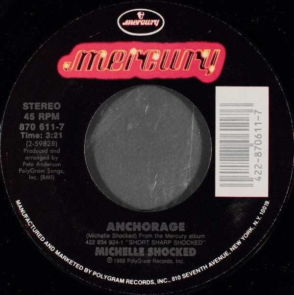 Michelle Shocked Groovy 45 Coaster - Anchorage