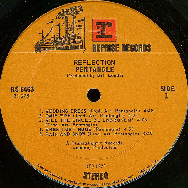 Pentangle Groovy Coaster - Reflection (Side 1)