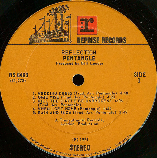 Pentangle Groovy Coaster - Reflection (Side 1)