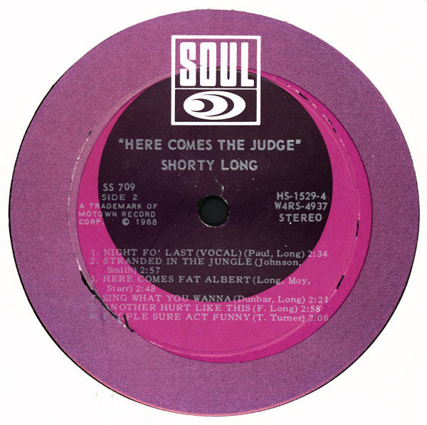 Shorty Long Groovy Coaster - Here Comes The Judge