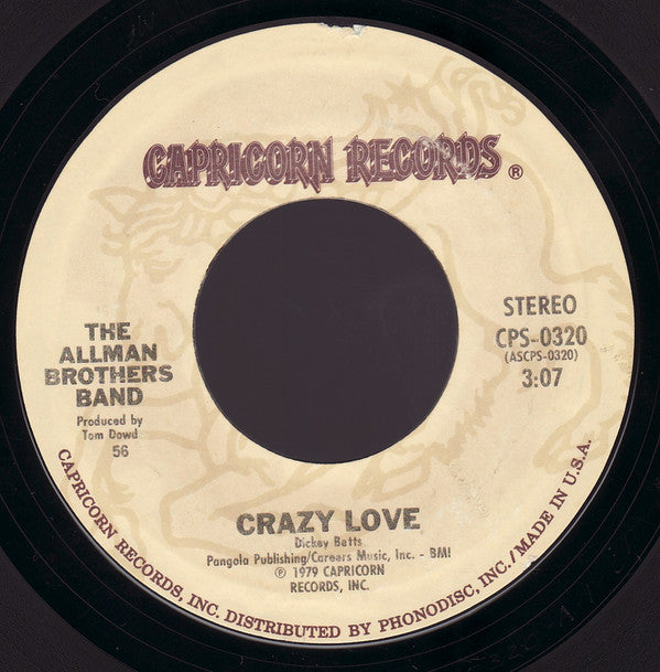 Allman Brothers Band Groovy 45 Coaster - Crazy Love