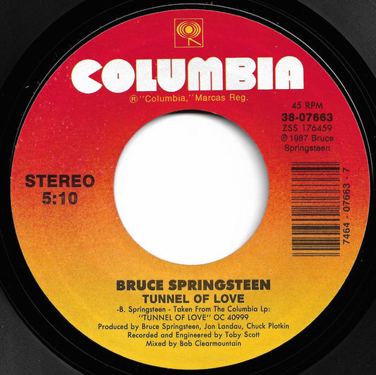 Bruce Springsteen Groovy 45 Coaster - Tunnel Of Love