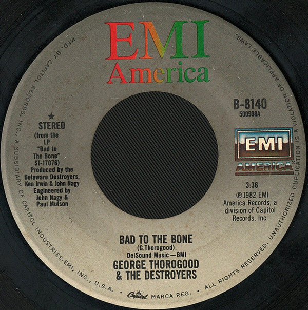 George Thorogood & The Destroyers Groovy 45 Coaster - Bad To The Bone