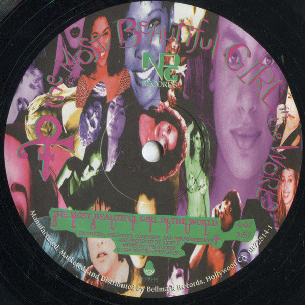 The Artist (Formerly Known As Prince) Groovy 12" Coaster - The Most Beautiful Girl In The World