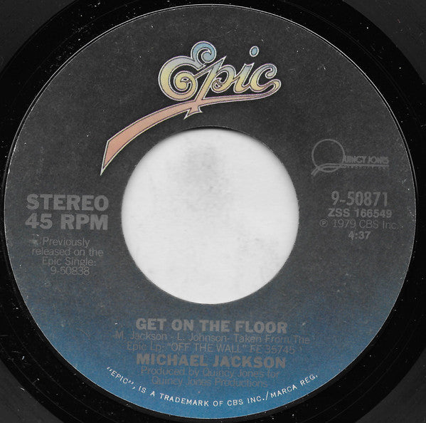 Michael Jackson Groovy 45 Coaster - Get On The Floor