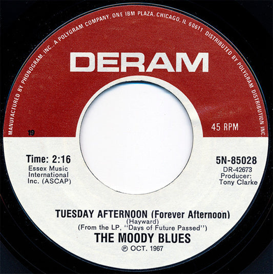 The Moody Blues Groovy 45 Coaster - Tuesday Afternoon (Forever Afternoon)