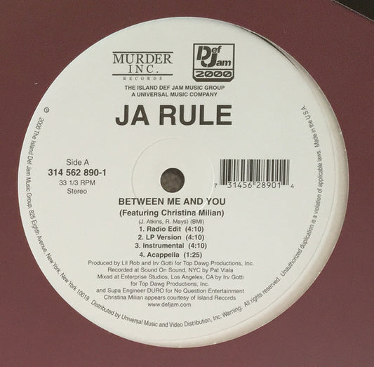 Ja Rule Groovy Coaster - Between Me And You (Side A)