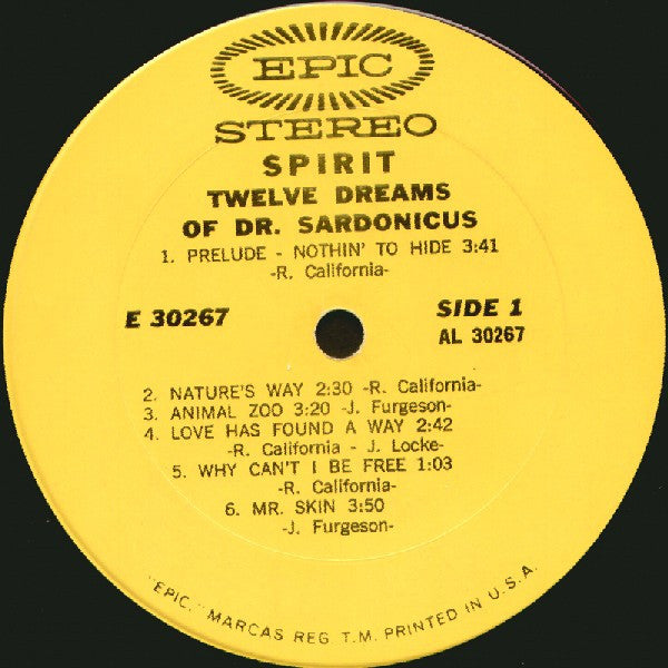 Spirit Groovy Coaster - Twelve Dreams Of Dr. Sardonicus (Side 1)
