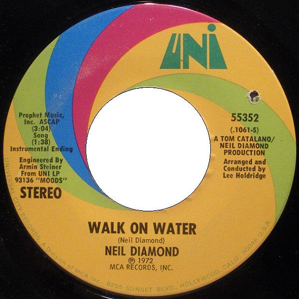 Neil Diamond Groovy 45 Coaster - Walk On Water