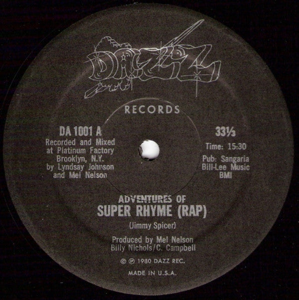 Jimmy Spicer Groovy Coaster - Adventures Of Super Rhyme (Rap)