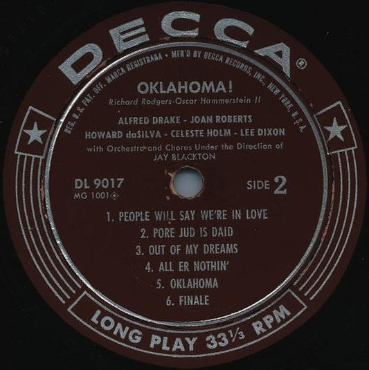 Various Groovy  lp Coaster - Oklahoma!