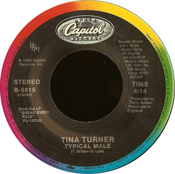 Tina Turner Groovy 45 Coaster - Typical Male