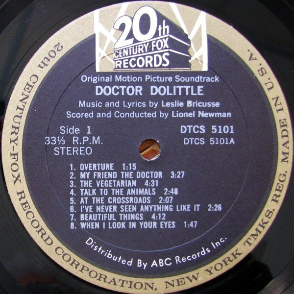Leslie Bricusse Groovy Coaster - Doctor Dolittle Original Motion Picture Soundtrack