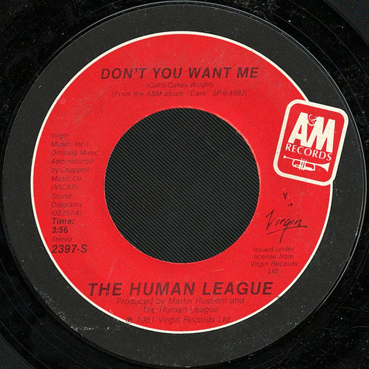 The Human League Groovy 45 Coaster - Don't You Want Me / Seconds