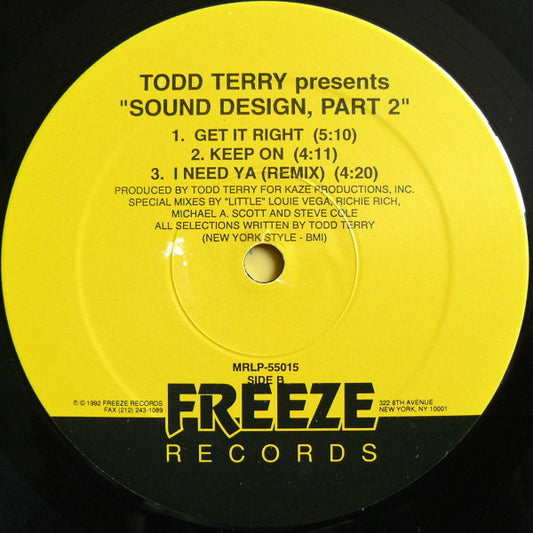 Todd Terry Groovy Coaster - Sound Design Part II