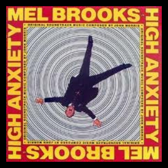 John Morris Groovy Framed Album Cover - High Anxiety - Original Soundtrack / Mel Brooks' Greatest Hits Featuring The Fabulous Film Scores Of John Morris (record included)