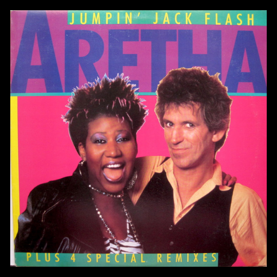 Aretha Franklin Groovy Framed Album Cover - Jumpin' Jack Flash (record included)