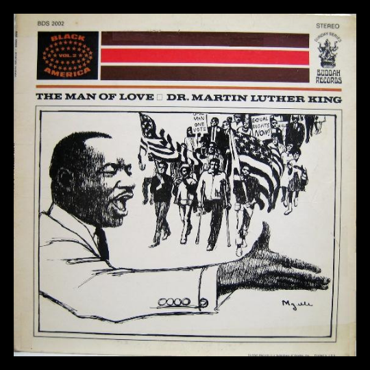 Dr. Martin Luther King, Jr. Groovy Framed Album Cover - The Man Of Love (comes with record)